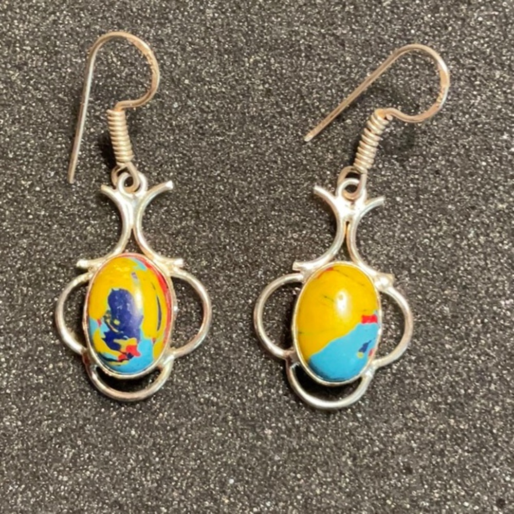 Mosaic Jasper earrings